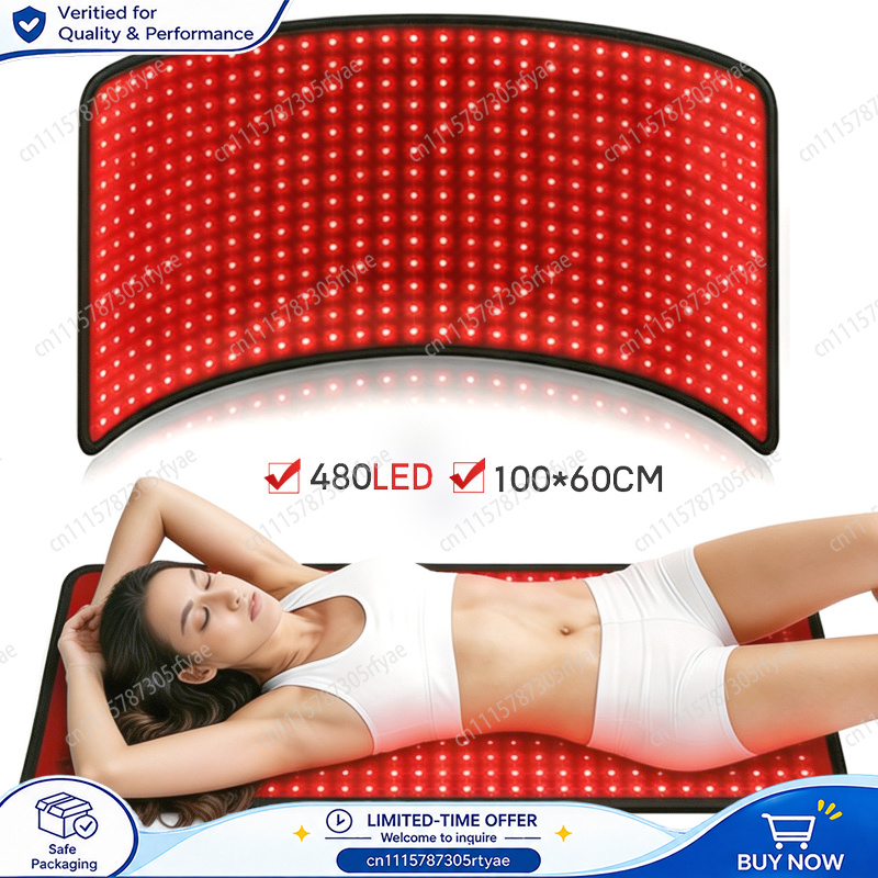 Red Light Therapy Mat Full Body - Roodlichttherapiemat Grote Maat 480 LED Infrarood