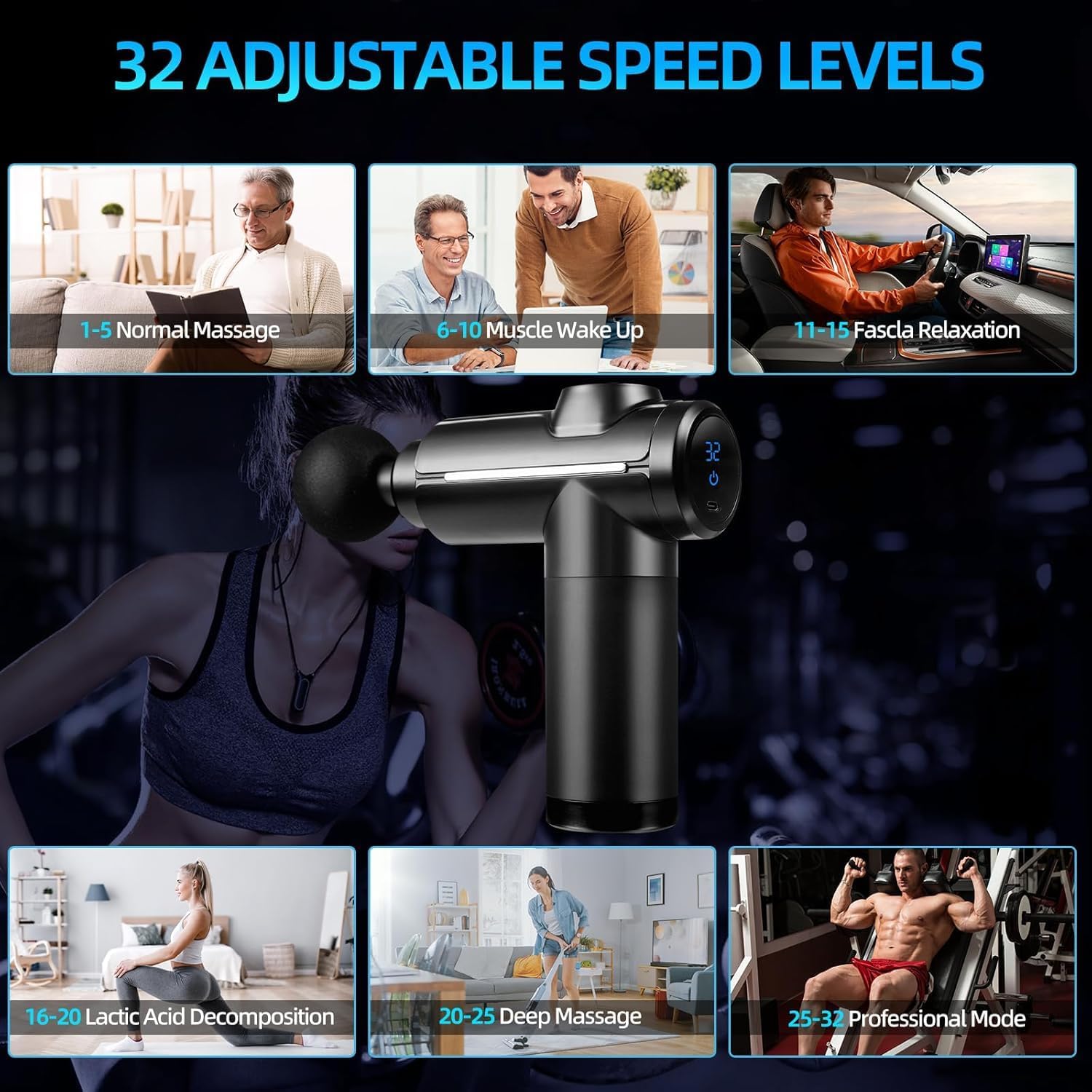 Massagepistool Deep Tissue Mus - Massage Gun Percussion Deep Tissue recensie en prijs