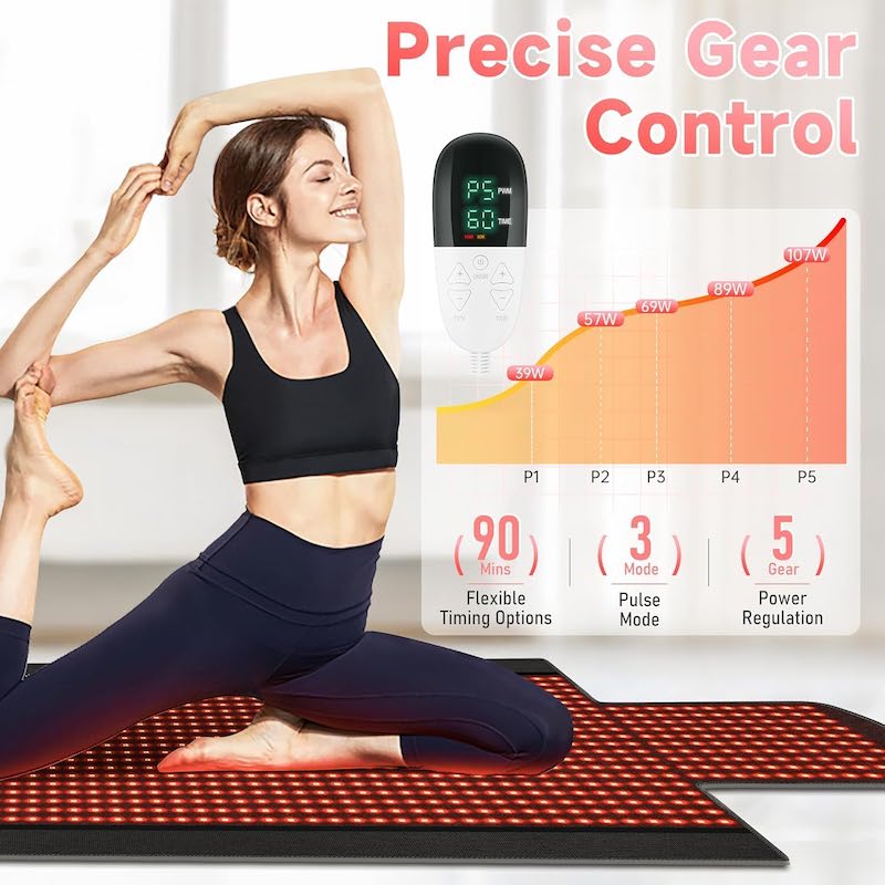 Rode Lichttherapie Mat, 71,4x3 - Red Light Therapy Mat Full Body recensie en prijs