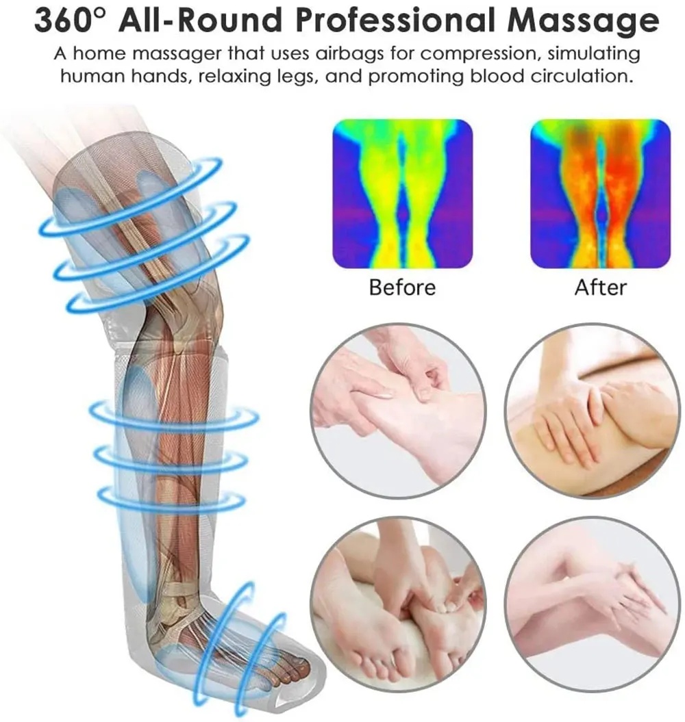Beenmassager met warmte- en lu - Compression Boots Recovery recensie en prijs